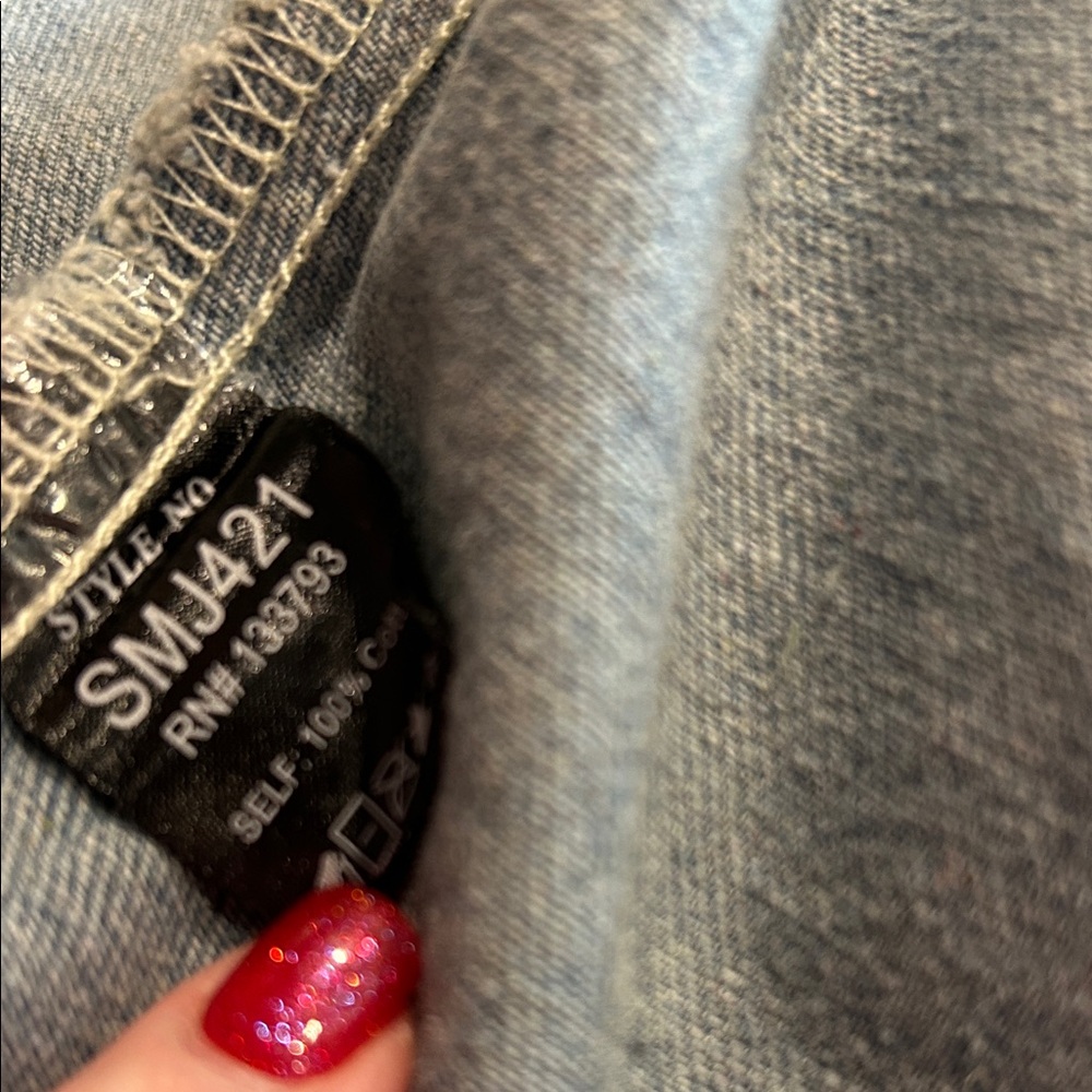 POL Camouflage & Denim Patchwork Jacket - Picture 7 of 8